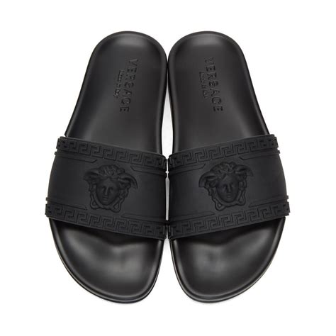 versace mens slide|versace mules for men.